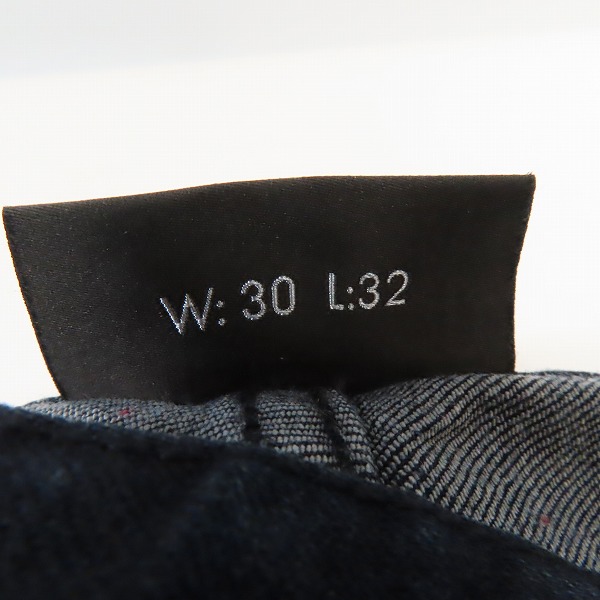 実際に弊社で買取させて頂いたEMPORIO ARMANI/エンポリオ アルマーニ ロゴプレート デニムパンツ/W30L32の画像 3枚目