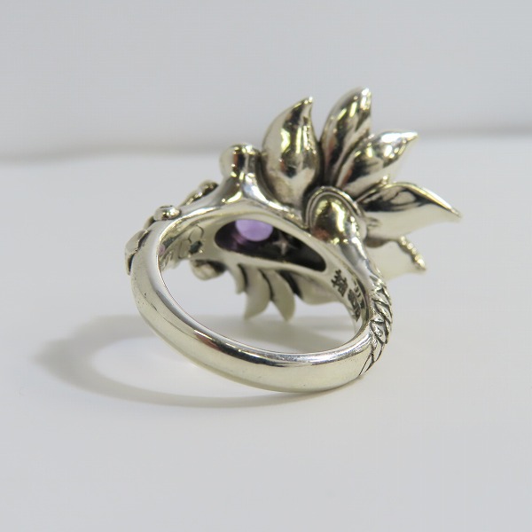 実際に弊社で買取させて頂いた【ギャラ付】Bloody Mary/ブラッディマリー サマフェス限定 ルミネセンス リングｗ/アメジスト＆ホワイトトパーズ BMR901/13号の画像 3枚目