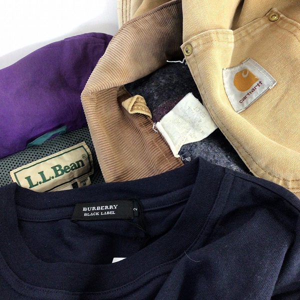 実際に弊社で買取させて頂いた【おまとめ品/未使用品含む】カーハート/バーバリーブラックレーベル/エルエルビーン 等 Tシャツ ジャケット パンツ 他の画像 1枚目