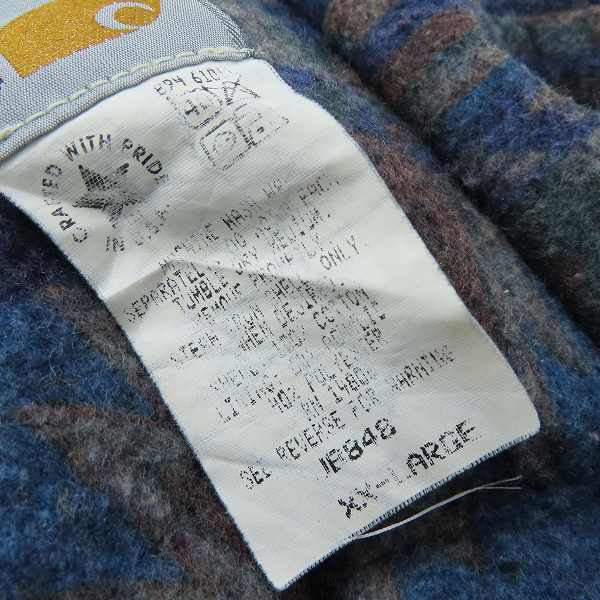 実際に弊社で買取させて頂いたCarhartt/カーハート デニム アクティブジャケット JB848/XXLの画像 3枚目