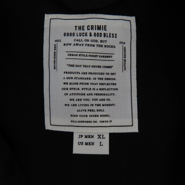 実際に弊社で買取させて頂いたTHE CRIMIE/クライミー NEIL STRETCH SUIT JACKET/2Bテーラードジャケット CR01-02L5-JK21/XLの画像 2枚目