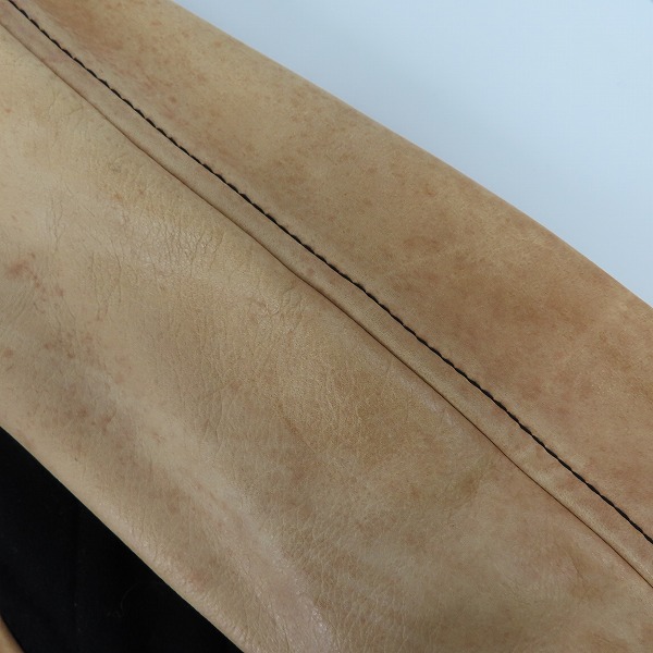 実際に弊社で買取させて頂いたNUMBER(N)INE/ナンバーナイン  袖レザー ウール スタジャン F08-NJ052B/2の画像 5枚目