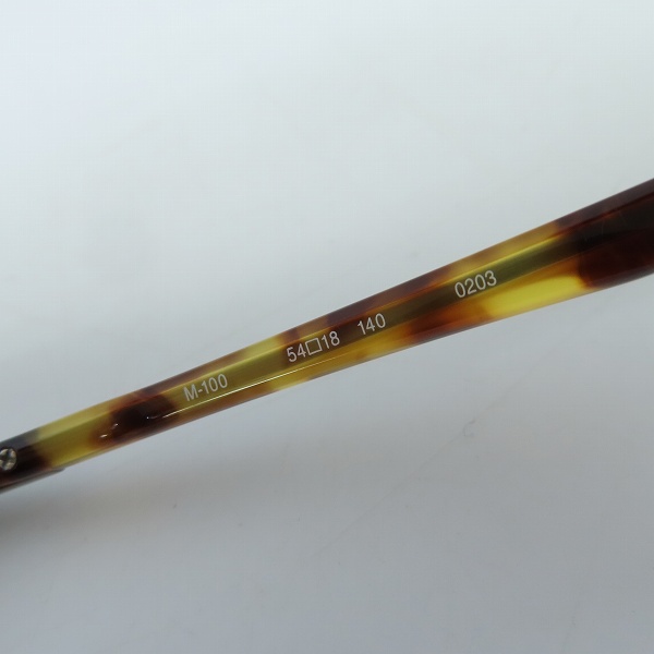 実際に弊社で買取させて頂いた999.9/フォーナインズ フルリム メガネフレーム アイウェア M-100の画像 6枚目