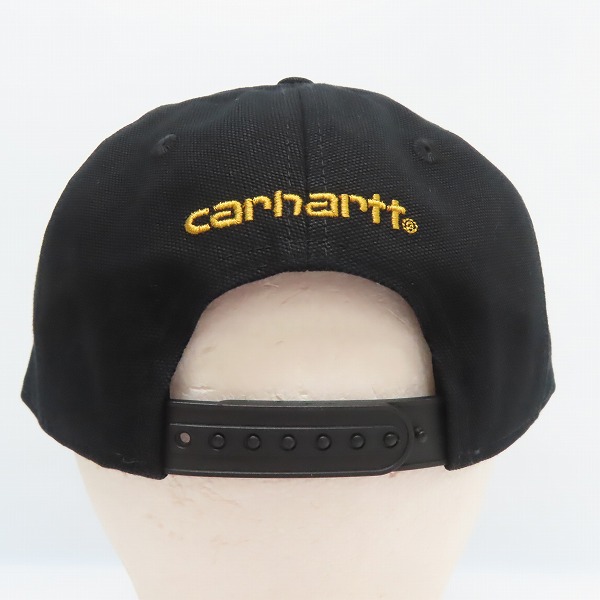 実際に弊社で買取させて頂いた(4)Carhartt/カーハート Firm Duck Flat Brim Cap ファームダック フラットブリム キャップ ブラック AH1604-M/OSFAの画像 4枚目