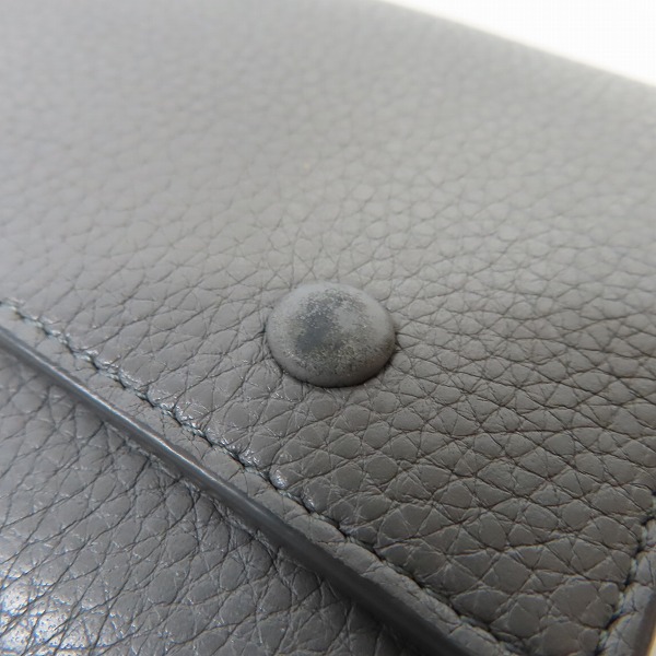 実際に弊社で買取させて頂いたCELINE/セリーヌ ラージフラップ マルチファンクション レザー長財布 の画像 9枚目
