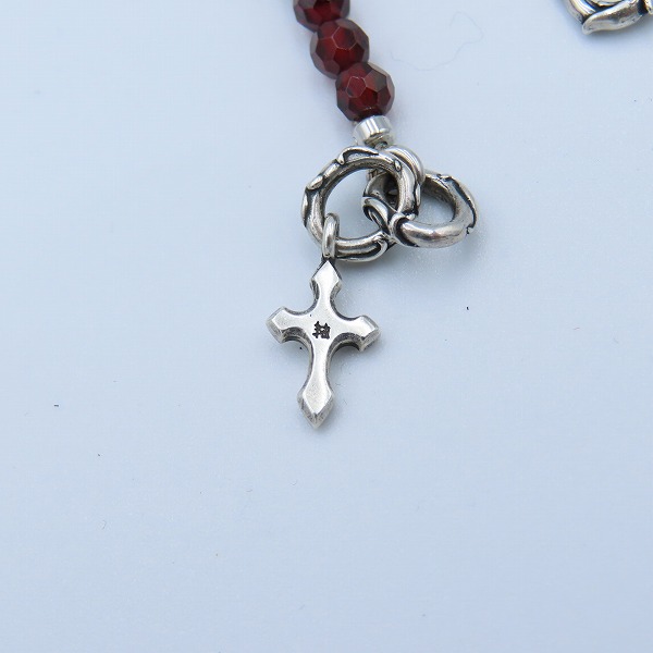 実際に弊社で買取させて頂いた【ギャラ付】Bloody Mary/ブラッディマリー Ritual/リチュアル ビーズブレスレット w/ガーネットの画像 4枚目