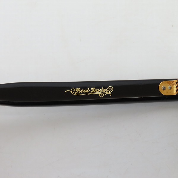 実際に弊社で買取させて頂いたCALEE/キャリー REAL DUDES フルリム サングラス 黒の画像 6枚目