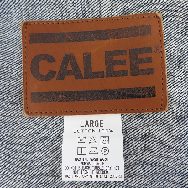 実際に弊社で買取させて頂いたCALEE/キャリー Vintage reproduct 3rd type denim jacket デニムジャケット CL-22AW020/Lの画像 2枚目