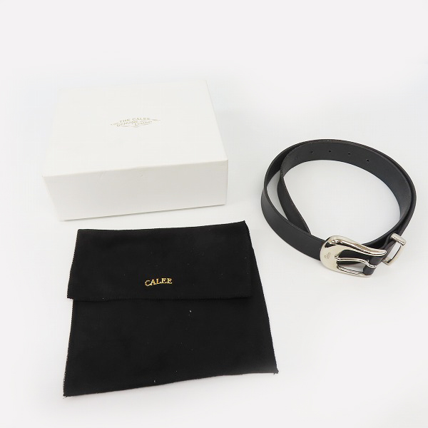 実際に弊社で買取させて頂いたCALEE/キャリー レザーベルト ブラックの画像 6枚目