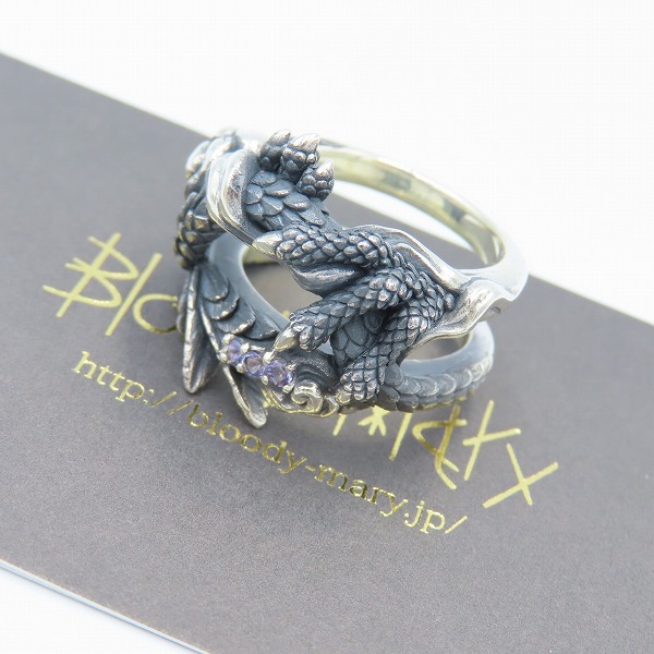 実際に弊社で買取させて頂いた【ギャラ付き/カスタム】Bloody Mary/ブラッディマリー 2017 Xmas Hidden Sky 羅?/ラーフ リング w/アイオライト 17号