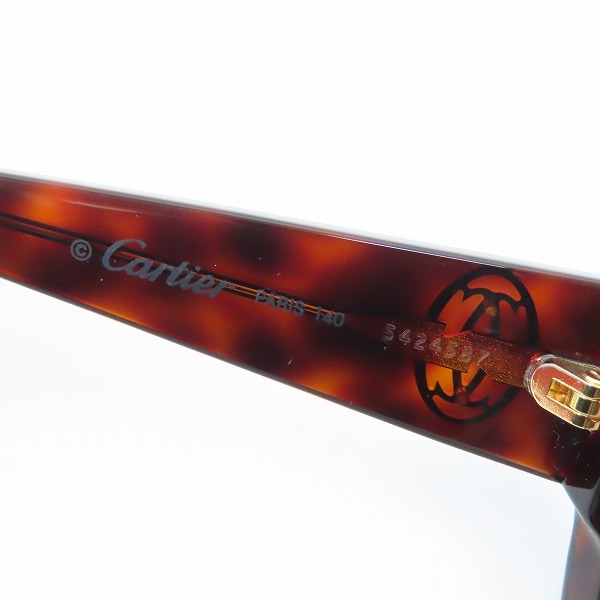 実際に弊社で買取させて頂いたCartier/カルティエ デミ柄 サングラス/アイウェアの画像 5枚目