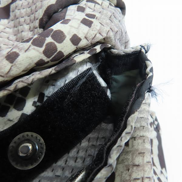 実際に弊社で買取させて頂いたHEAD PORTER/ヘッドポーター パイソン柄 ニューウエストバッグの画像 6枚目