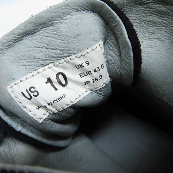 実際に弊社で買取させて頂いたNUMBER (N)INE×UBIQ/ナンバーナイン×ユービック ハイカットスニーカー 28.0の画像 5枚目