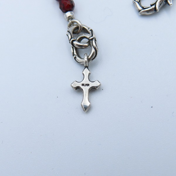 実際に弊社で買取させて頂いた【ギャラ付】Bloody Mary/ブラッディマリー Ritual/リチュアル ビーズブレスレット w/ガーネットの画像 5枚目