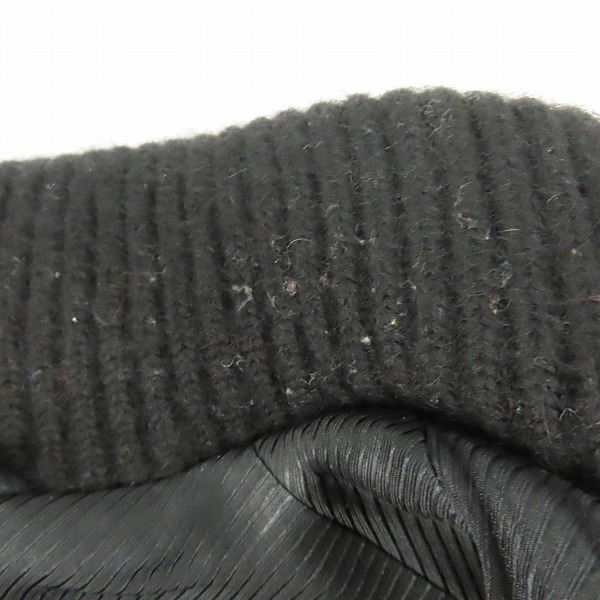 実際に弊社で買取させて頂いたNUMBER(N)INE/ナンバーナイン  袖レザー ウール スタジャン F08-NJ052B/2の画像 4枚目