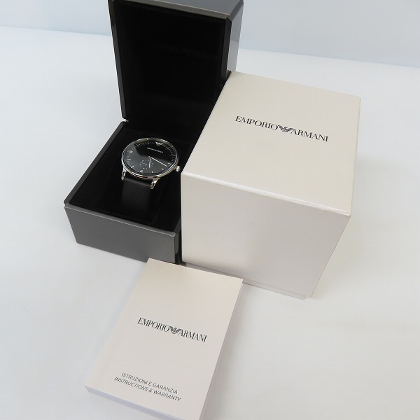 実際に弊社で買取させて頂いたEMPORIO ARMANI/エンポリオアルマーニ クォーツ 腕時計 スモールセコンド  AR-0382の画像 5枚目