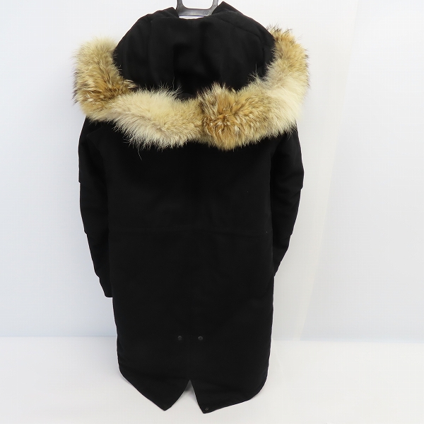 実際に弊社で買取させて頂いたmarka/マーカ メルトン/キルティング 中綿 モッズコート ブラック M10F-03C001C/1の画像 1枚目