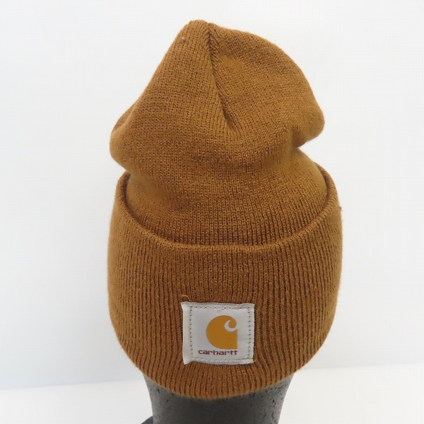 実際に弊社で買取させて頂いたCarhartt/カーハート USA製  ニットキャップ/帽子 ブラウン A18 BRNの画像 4枚目