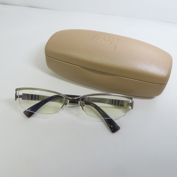 実際に弊社で買取させて頂いた999.9/フォーナインズ チタンフレーム 度入り眼鏡 シルバー S-91Tの画像 9枚目