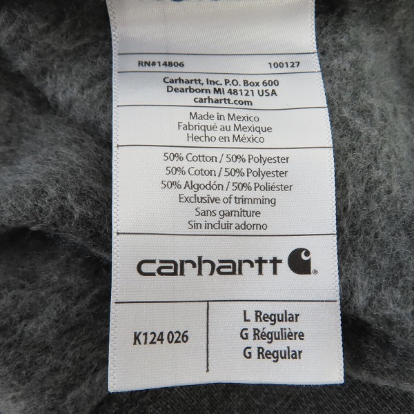 実際に弊社で買取させて頂いたCarhartt/カーハート スウェット トレーナー 100127/Lの画像 3枚目
