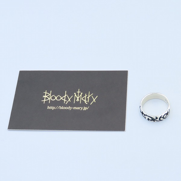 実際に弊社で買取させて頂いた【ギャラ付き】Bloody Mary/ブラッディマリー Thorn Black/ソーン リング 17号の画像 9枚目