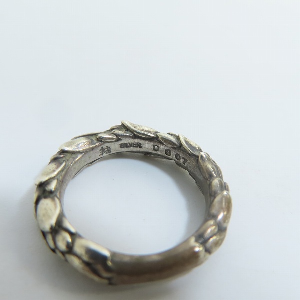 実際に弊社で買取させて頂いた【ギャラ付】Bloody Mary/ブラッディマリー スノードロップリング w/3ダイヤ 9号の画像 6枚目