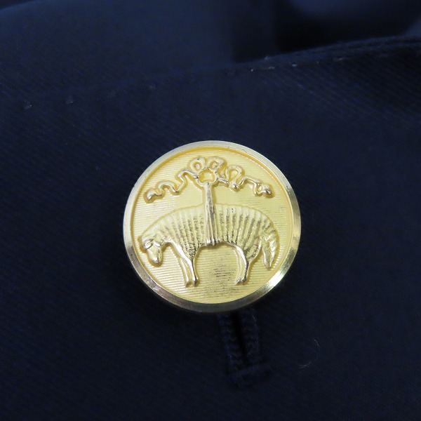 実際に弊社で買取させて頂いたBROOKS BROTHERS/ブルックスブラザーズ ウール ファインサージ ダブル６釦ブレザー Regent/金ボタン 100198600/44REGの画像 7枚目