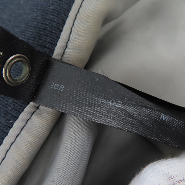 実際に弊社で買取させて頂いたwjk/ダブルジェイケー 牛革 パンチングレザー リブ ジップアップ ジャケット ブラック/Mの画像 2枚目