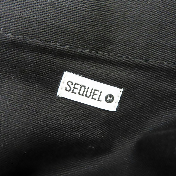 実際に弊社で買取させて頂いたSEQUEL×fragment design/シークエル×フラグメントデザイン ブラックデニムパンツ SQ-21AW-PT-02/Mの画像 4枚目