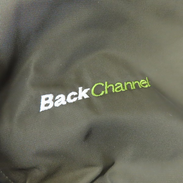 実際に弊社で買取させて頂いたBack Channel/バックチャンネル ナイロン ジップアップ ブルゾン MA-1/Mの画像 5枚目