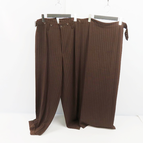 実際に弊社で買取させて頂いたJEAN PAUL GAULTIER CLASSIQUE/ジャンポールゴルチェ ラップ ワイドパンツ ブラウン 48の画像 6枚目