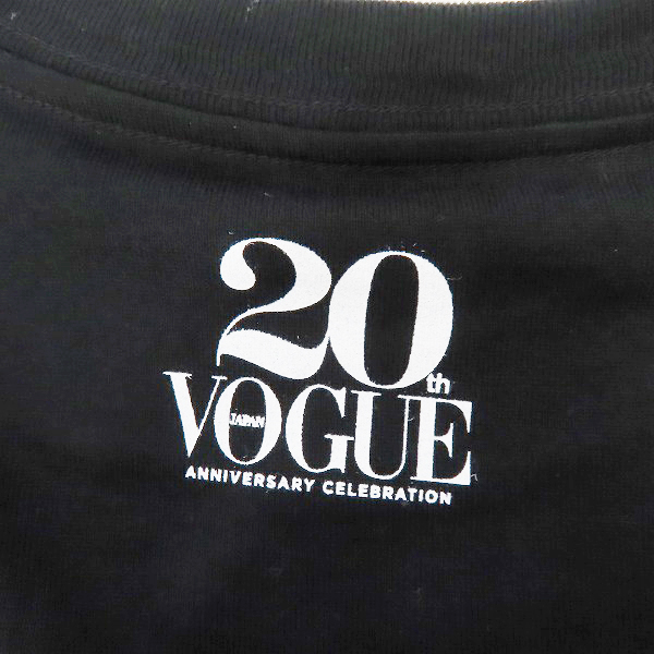 実際に弊社で買取させて頂いたFRAGMENT DESIGN×VOGUE×THE CONVENI 20周年記念Tシャツ ブラック PPM-20010-C/Mの画像 5枚目