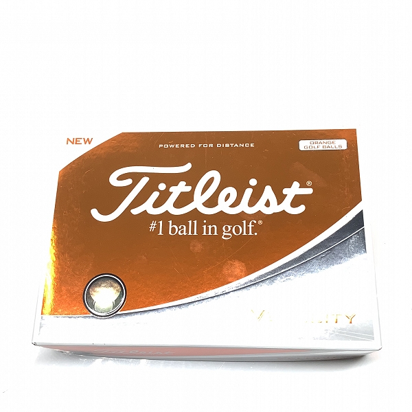 実際に弊社で買取させて頂いた【未使用】Titleist/タイトリスト VELOCITY オレンジ ゴルフボール 1ダースの画像 2枚目