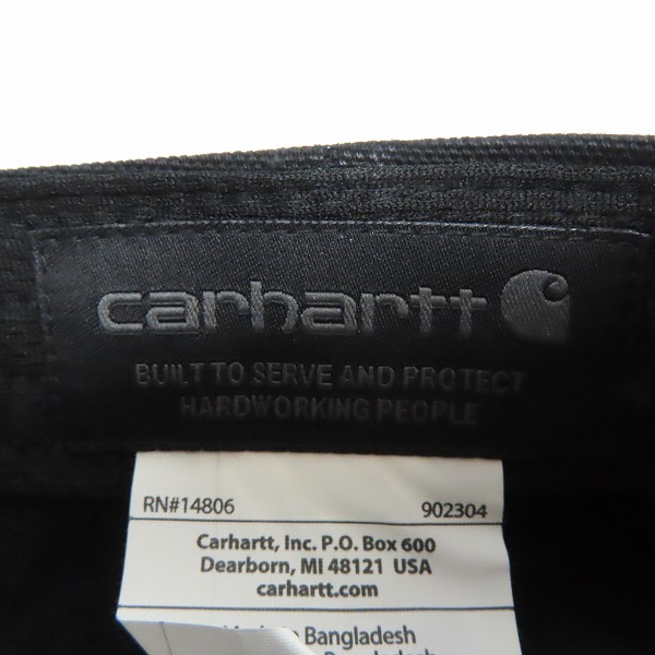 実際に弊社で買取させて頂いた(3)Carhartt/カーハート Firm Duck Flat Brim Cap ファームダック フラットブリム キャップ ブラック AH1604-M/OSFAの画像 3枚目