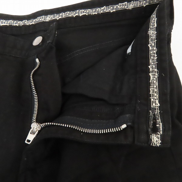 実際に弊社で買取させて頂いたn(n) BY NUMBER (N)INE/エヌエヌバイナンバーナイン ハート涙/音符 デニムパンツ S08-NNP006/SIZE2×LENGTH30の画像 5枚目