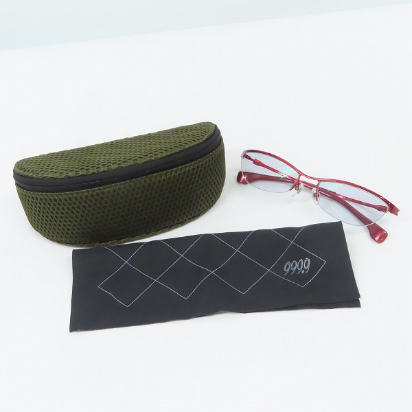 実際に弊社で買取させて頂いた999.9/フォーナインズ メタルフレーム メガネフレーム/度入り眼鏡 SP-10T/5の画像 9枚目