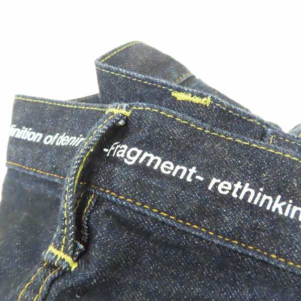 実際に弊社で買取させて頂いたFRAGMENT DESIGN ×SEQUELフラグメントデザイン×シークエル デニムパンツ ウォッシュ加工 インディゴ/Sの画像 4枚目