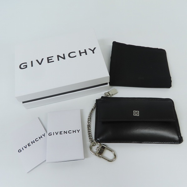 実際に弊社で買取させて頂いたGIVENCHY/ジバンシィ 4G ZIPPED CARDHOLDER/レザー カードホルダー/ミニ ウォレット/BB60JBB15S-001の画像 9枚目