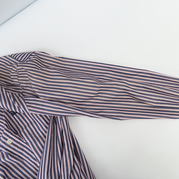 実際に弊社で買取させて頂いたBack Channel/バックチャンネル ストライプ 長袖 シャツ/Lの画像 5枚目