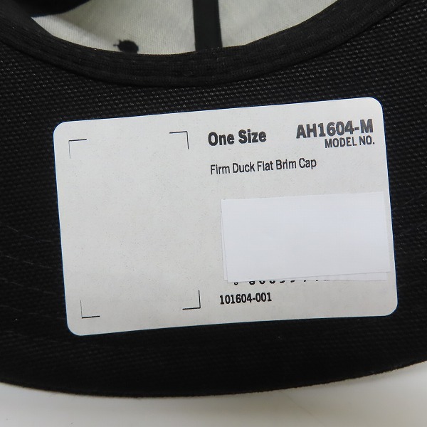 実際に弊社で買取させて頂いた(3)Carhartt/カーハート Firm Duck Flat Brim Cap ファームダック フラットブリム キャップ ブラック AH1604-M/OSFAの画像 5枚目