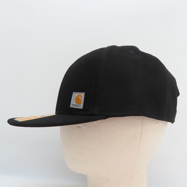実際に弊社で買取させて頂いた(6)Carhartt/カーハート Firm Duck Flat Brim Cap ファームダック フラットブリム キャップ ブラック AH1604-M/OSFAの画像 2枚目