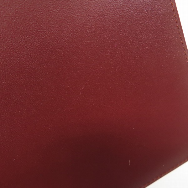 実際に弊社で買取させて頂いたCartier/カルティエ マストライン レザー 二つ折り 財布 ウォレットの画像 7枚目