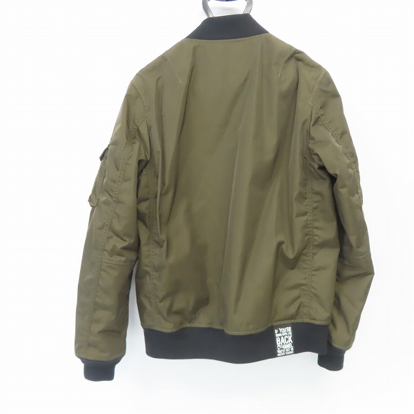 実際に弊社で買取させて頂いたBack Channel/バックチャンネル ナイロン ジップアップ ブルゾン MA-1/Mの画像 1枚目