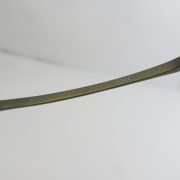 実際に弊社で買取させて頂いた999.9/フォーナインズ チタンフレーム 度入り眼鏡 ブラック M-31 の画像 7枚目