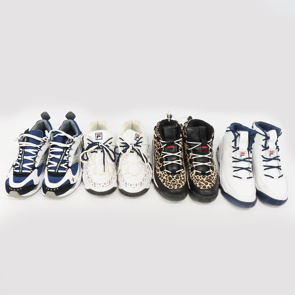 実際に弊社で買取させて頂いたFILA/フィラ ローカット/ハイカット スニーカー 4点セット