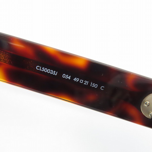 実際に弊社で買取させて頂いたCELINE/セリーヌ メガネフレーム フルリム CL50035Jの画像 5枚目