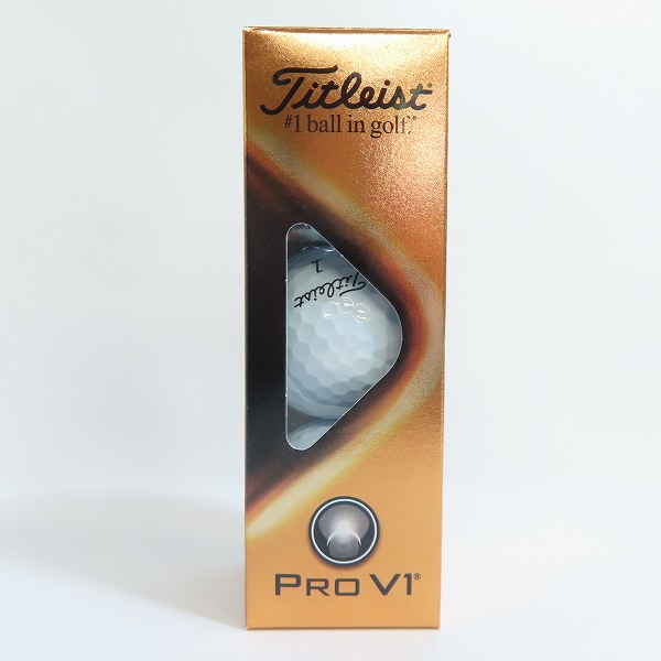 実際に弊社で買取させて頂いた(7)【未使用/オウンネーム】Titleist/タイトリスト PRO V1 ゴルフボール 1ダースの画像 1枚目