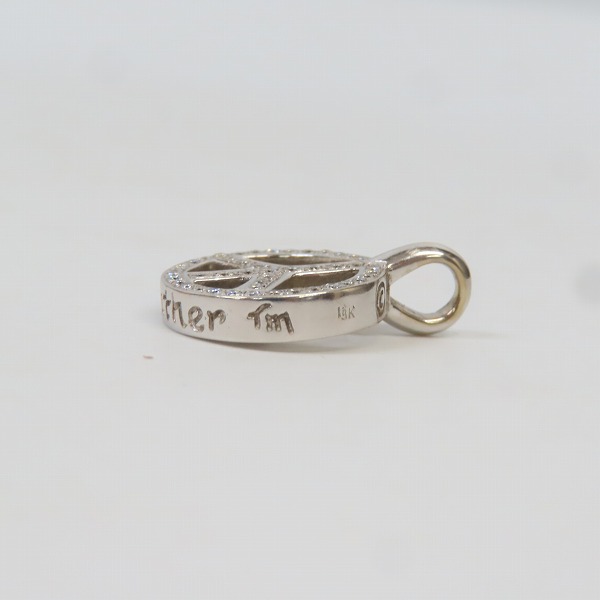 実際に弊社で買取させて頂いたBill Wall Leather/BWL/ビルウォールレザー ピースチャーム 18KWGの画像 3枚目