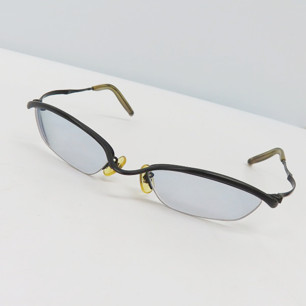 実際に弊社で買取させて頂いた999.9/フォーナインズ 度入り 眼鏡 メガネフレーム アイウェア  ハーフリム S-207T