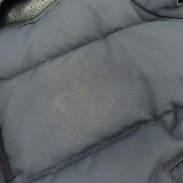 実際に弊社で買取させて頂いたHEAD PORTER PLUS/ヘッドポータープラス レザーヨーク ジップアップジャケット/Mの画像 5枚目